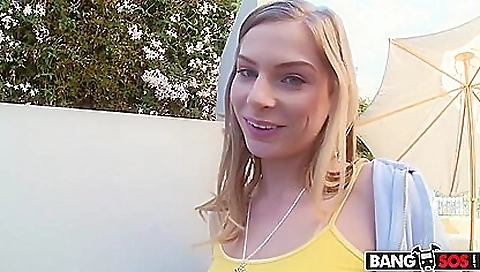 Hot amateur blonde gets fucked in a big ass and facial