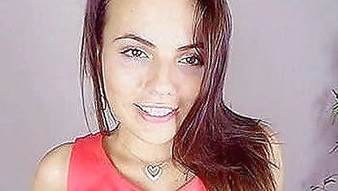 Busty girl has her pussy displayed in the dark solo casting