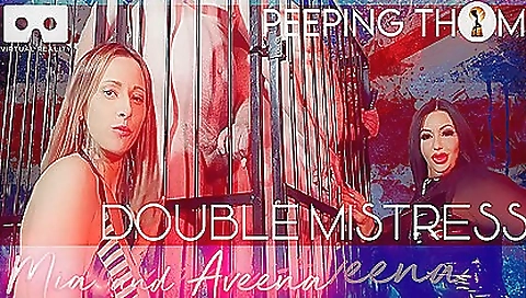 British hottie gets double spanked in vr porn scene