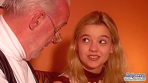 Blonde teacher gives blowjob and rimming her student's pussy