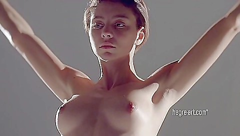 Sexy blonde redhead shows off her hairy pussy and pussy