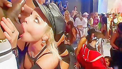 Blonde milf gets fucked and drilled in various positions