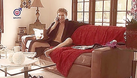 Hot blonde milf getting pounded by a guy in her bed