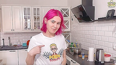 Cute redhead is getting her mouth and pussy fucked