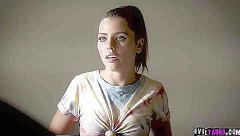 Brunette tourist with a hairy pussy and hairy bush