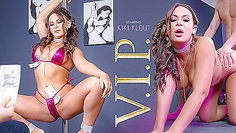 Brunette milf in high heels gets a creampie in pov video