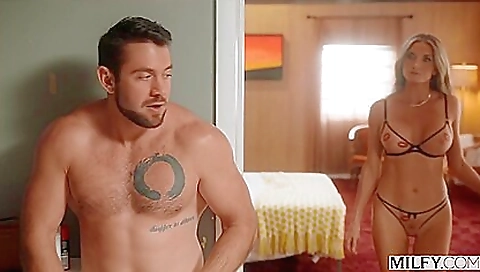 Busty cougar with big ass and hairy pussy loves to fuck