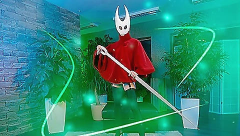 Busty doll in cosplay gets fucked in doggy position